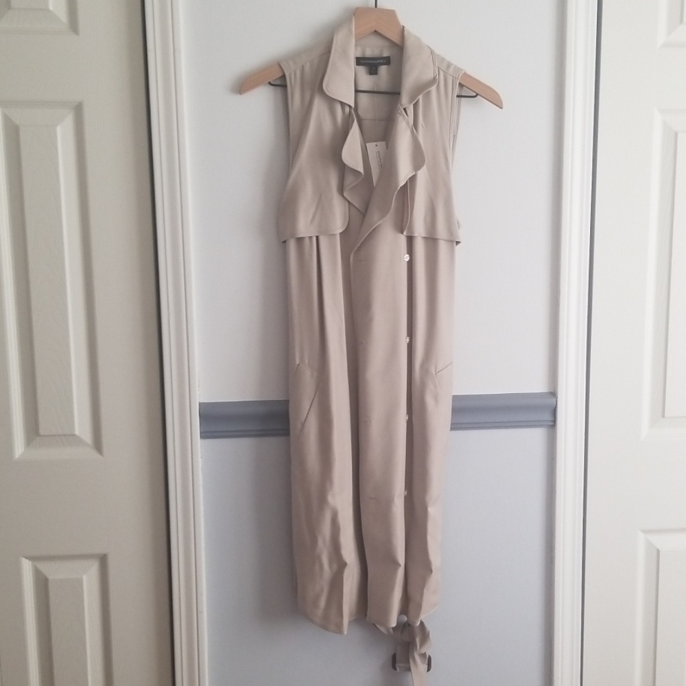 NWT Banana Republic khaki belted trench dress